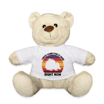 Porc-épics Designs pour les amoureux des animaux Rongeurs - Nounours - blanc - Devant