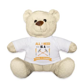 Collectionneur de pierres précieuses et recherche sur les pierres précieuses - Nounours - blanc - Devant