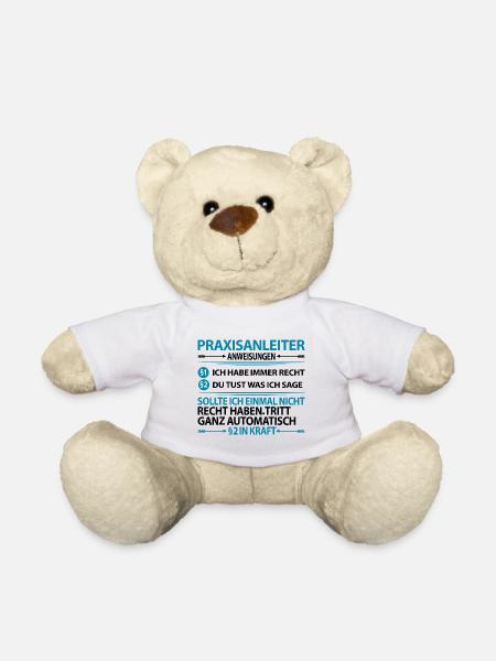Praxisanleiter Praxisanleitung Abschiedsgeschenk - Teddy - Weiß