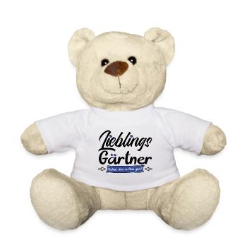Gärtner Lieblings Gartenliebhaber Gartenfreunde - Teddy - Weiß - Vorne