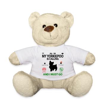 Yorkiepoo Yorkie caca dog pour vous dictons drôle - Nounours - blanc - Devant