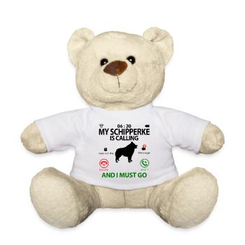 Schipperke chien dictons drôle humour drôle - Nounours - blanc - Devant