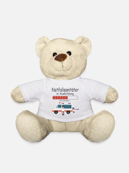 Notfallsanitäter in Ausbildung Rettungsdienst - Teddy - Weiß