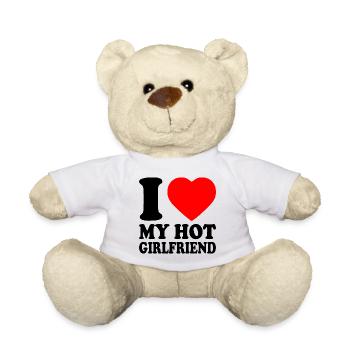 I love my girlfriend - Teddy - Weiß - Vorne