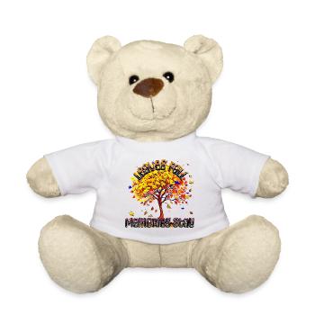 Leaves fall Memories stay - Teddy Bear - white - Front
