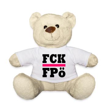 Fck fpö - Teddy - Weiß - Vorne