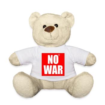 No war - Teddy Bear - white - Front