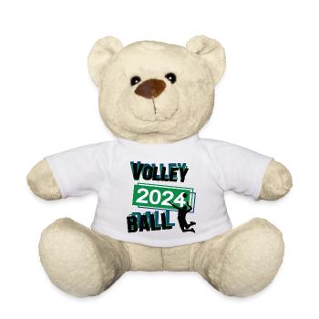 Volleyball Spieler Team Turnier Mannschaft in 2024 - Teddy - Weiß - Vorne