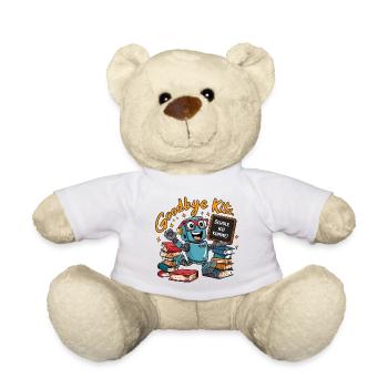Einschulung Roboter erster Schultag - Teddy - Weiß - Vorne