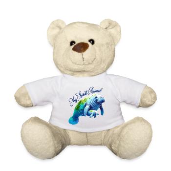 Manatee with calf - Teddy Bear - white - Front
