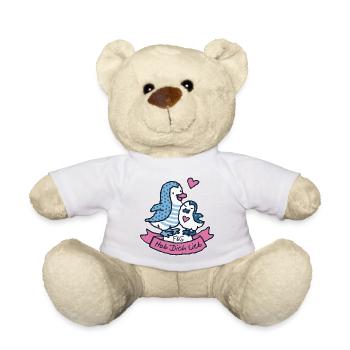 Love you - Teddy Bear - white - Front