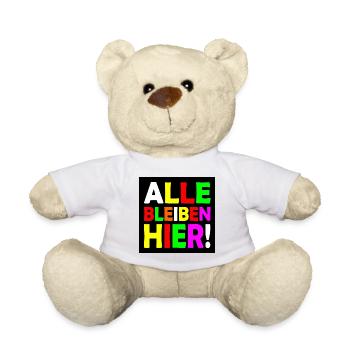 Alle bleiben hier - Teddy - Weiß - Vorne