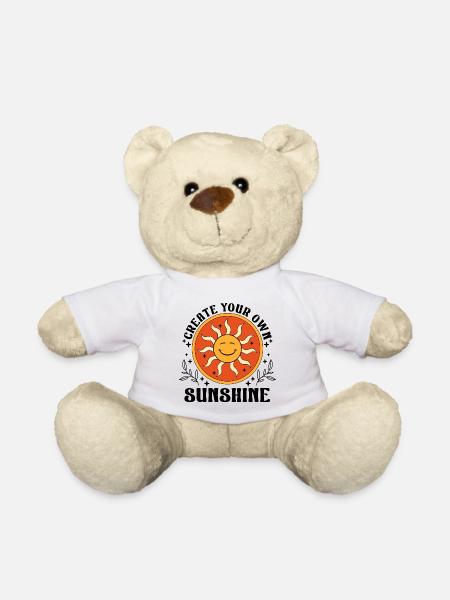 Sun and shine - Teddy Bear - white
