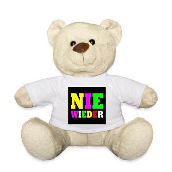 Never again - Teddy Bear - white - Front