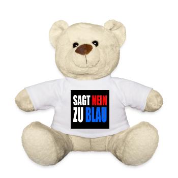 sagt nein zu blau - Teddy - Weiß - Vorne
