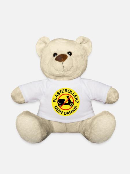 Plasteroller? Nein Danke! (3-farbig) - Teddy - Weiß