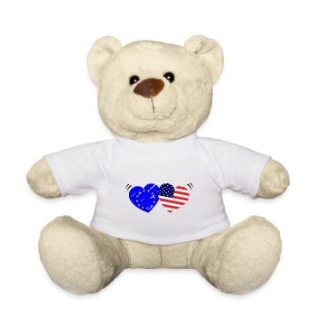 The love of Europe America - Teddy Bear - white - Front