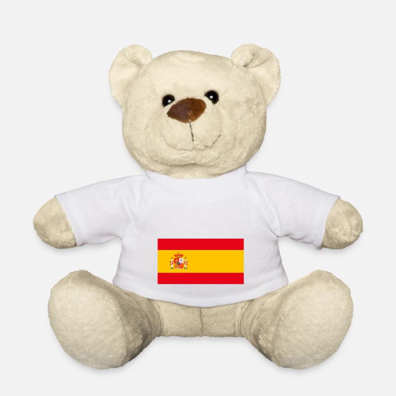 100% spanische spanische Flagge - Teddy - Weiß
