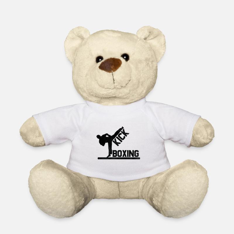 Kickboxer Kickboxing Gift - Teddy Bear - white