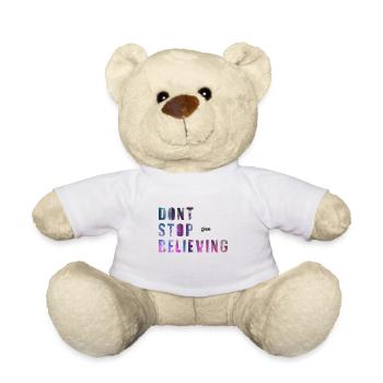 dont stop glee believing /Höre nicht auf zu glaube - Teddy - Weiß - Vorne