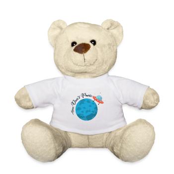 Ne paniquez pas extraterrestre - Nounours - blanc - Devant