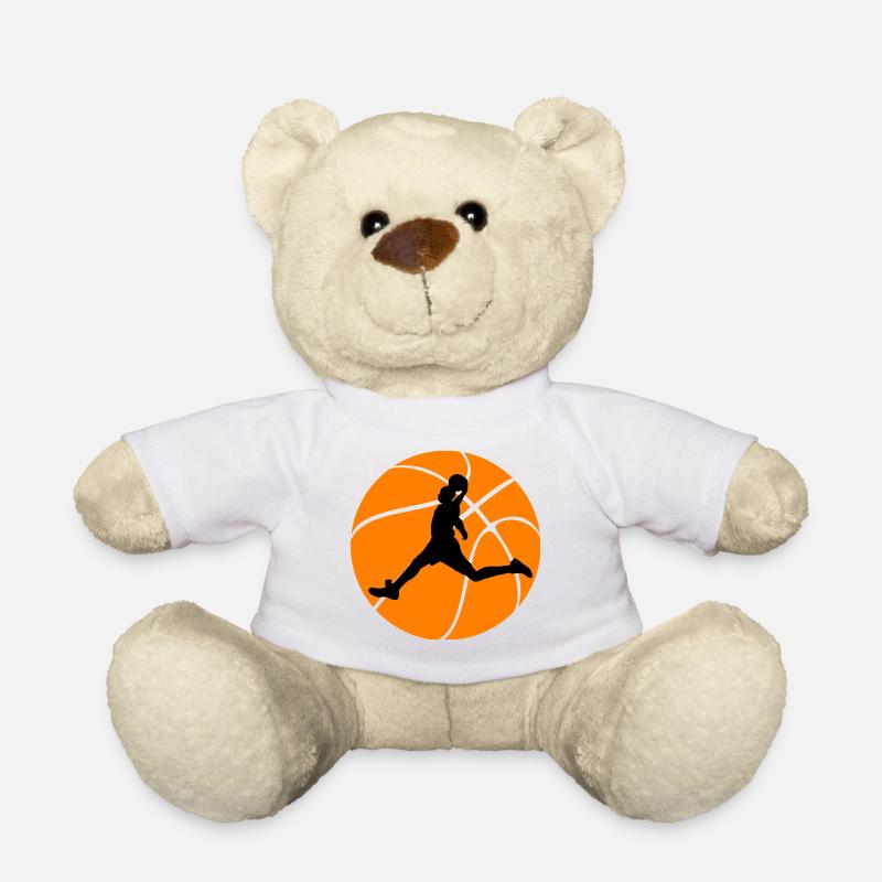 Basketballer Geschenk Idee - 14 SO - Teddy - Weiß