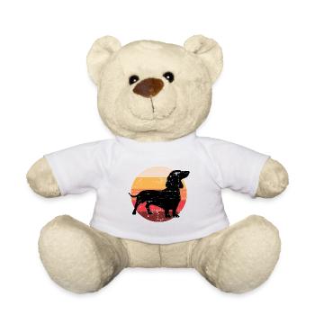 Hunderasse Dachshund Hundehalter Geschenk - Teddy - Weiß - Vorne