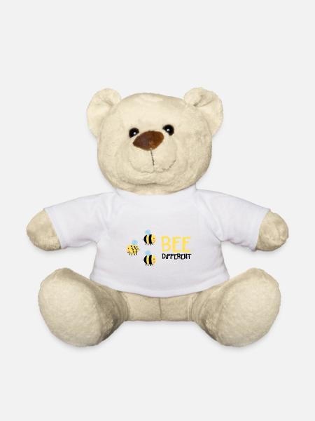 Bee Be Different Geschenk - Teddy - Weiß