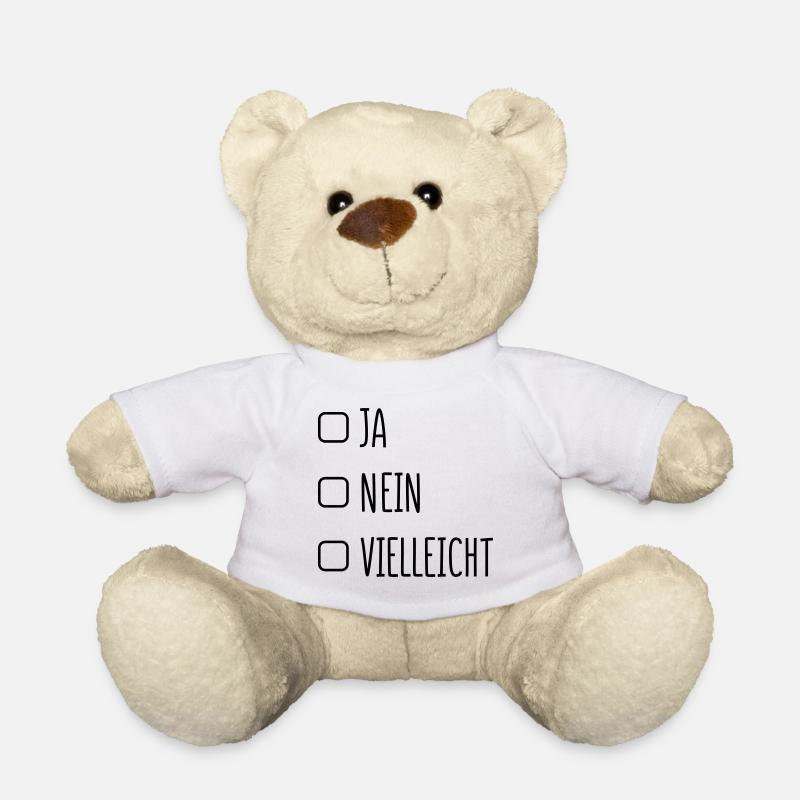 ja nein - Teddy - Weiß