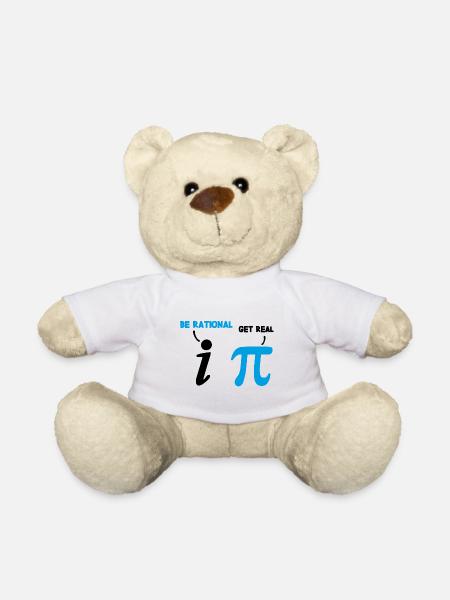 Maths dire rationnel réel cadeau - Nounours - blanc