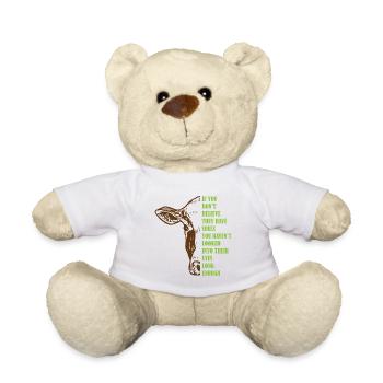 Animal rights Vegan Geschenk - Teddy - Weiß - Vorne