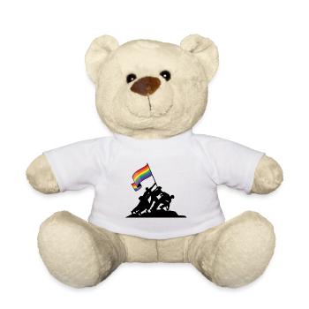 Lgbt pride Geschenk - Teddy - Weiß - Vorne