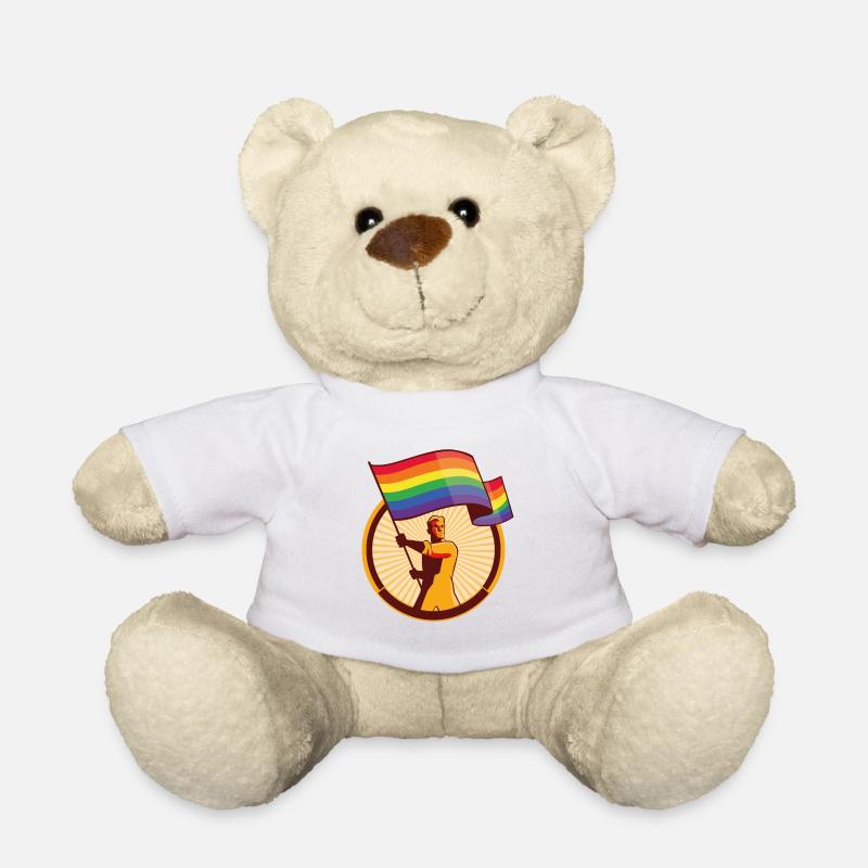 Lgbt pride Geschenk - Teddy - Weiß