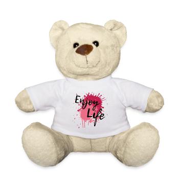 Splash Enjoy Life Red Pink Color Splash Gift - Teddy Bear - white - Front