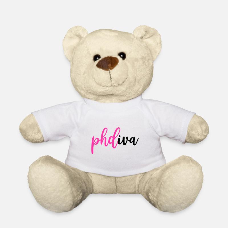 Phd diva diplôme cadeau - Nounours - blanc