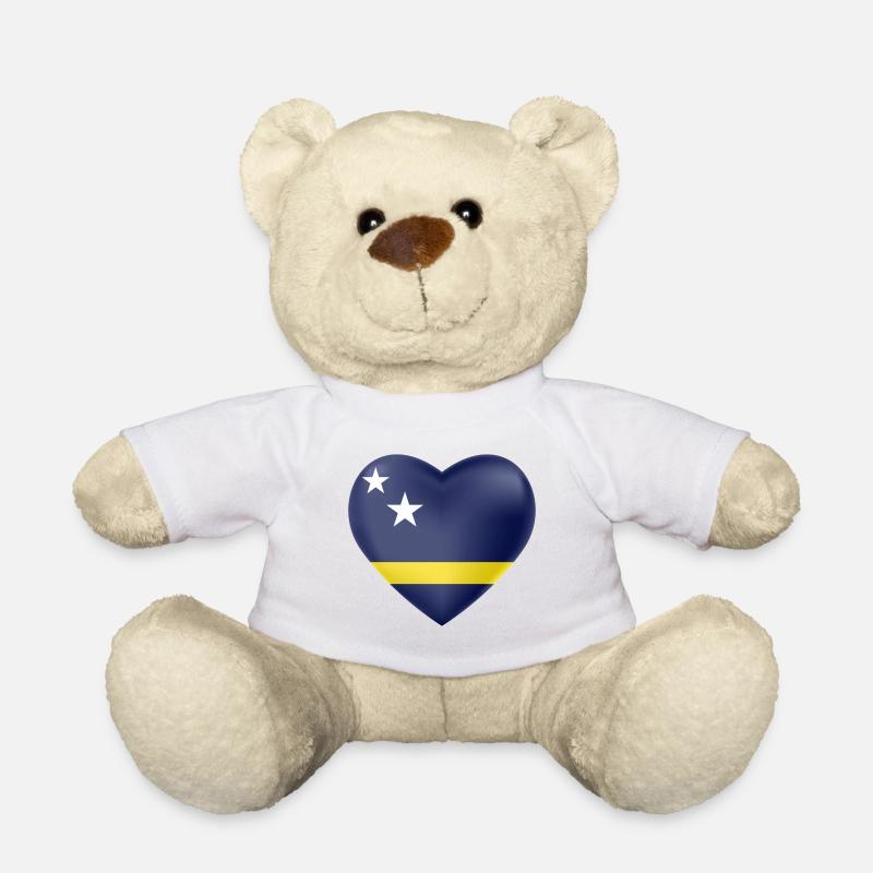 Curaçao Herz - Teddy - Weiß