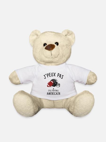 J'PEUX PAS J'A FOOTBALL AMÉRICAIN - Nounours - blanc