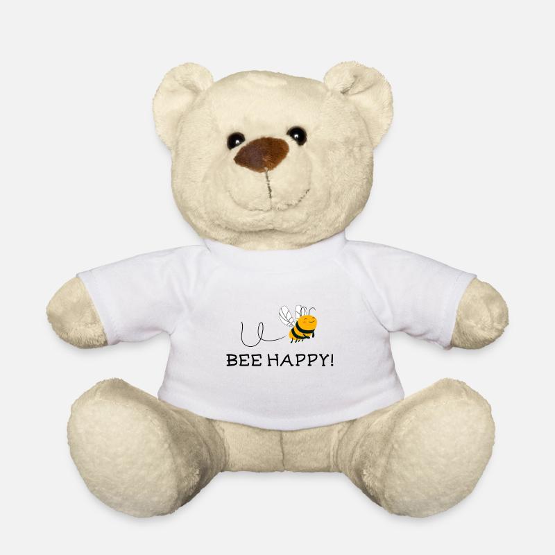 Bee Imker Happy Umweltschutz Geschenk - Teddy - Weiß