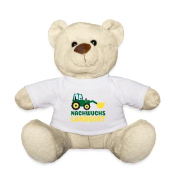 Nachwuchs Landwirt Traktor für Kinder Jungen Baby - Teddy - Weiß - Vorne