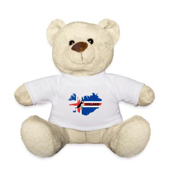 Isländische Flagge Island Puffin Papageitaucher - Teddy - Weiß - Vorne