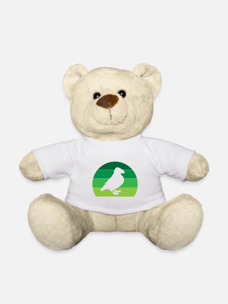 Puffin Puffins Lunde Papageientaucher Vintage - Teddy - Weiß