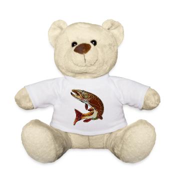 Hecht braun - Teddy - Weiß - Vorne