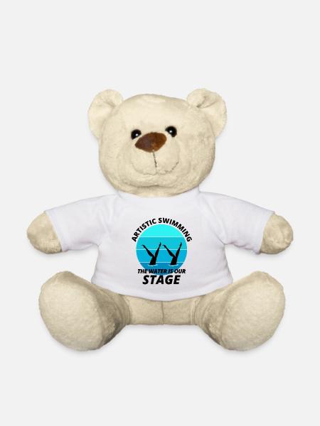 Nageur synchro Nageur Nageur Synchronisé - Nounours - blanc
