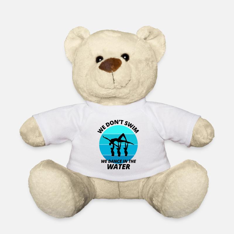Synchro Schwimmer Synchronschwimmen Lustig - Teddy - Weiß