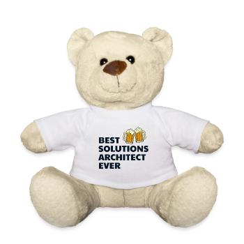Lösung Architekt Architektur Bier Lustig - Teddy - Weiß - Vorne