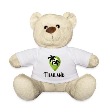 Thailand T-Shirts & Hoodies Gift Asia Fans - Teddy Bear - white - Front
