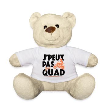 Je Peux Pas J'ai Quad Cadeau Conducteur De Quad - Nounours - blanc - Devant
