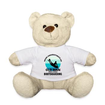 Bodyboarding Bodyboarder Papa Opa Vatertag - Teddy - Weiß - Vorne