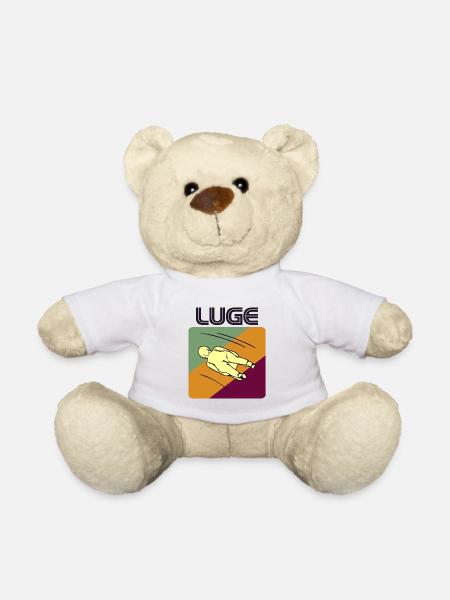 Rodelrodeln Schlittenrennen Extrem-Wintersport - Teddy - Weiß
