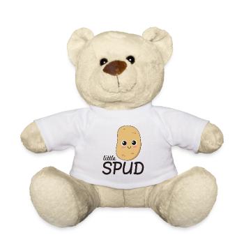 Kleiner Spud Kartoffelliebhaber Kartoffeln Lustiger Spruch - Teddy - Weiß - Vorne